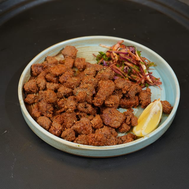 Lightly Pan-Seared Liver.